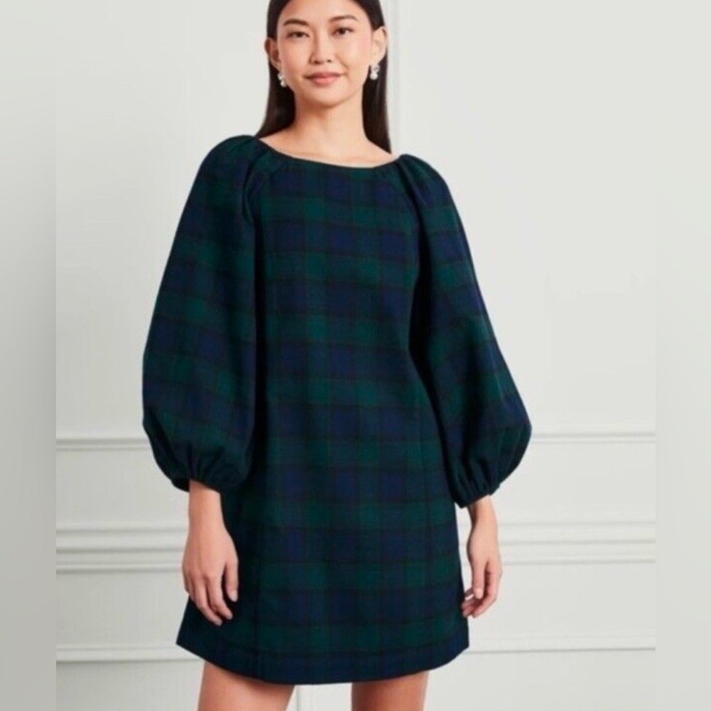 Hill House Araminta Dress Tartan Plaid 100% Cotton